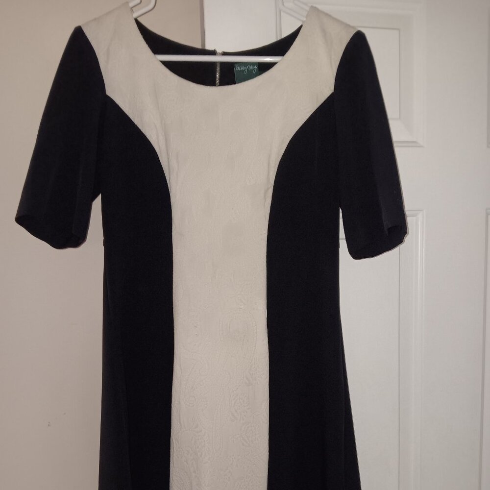 A line sheath dress Rextured Ecru middle